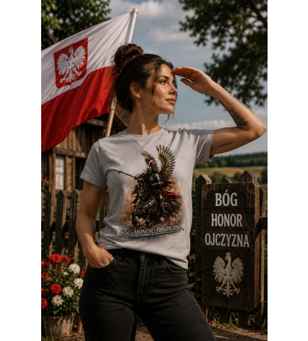 KOSZULKA DAMSKA PATRIOTYCZNI  BHO HUSARIA